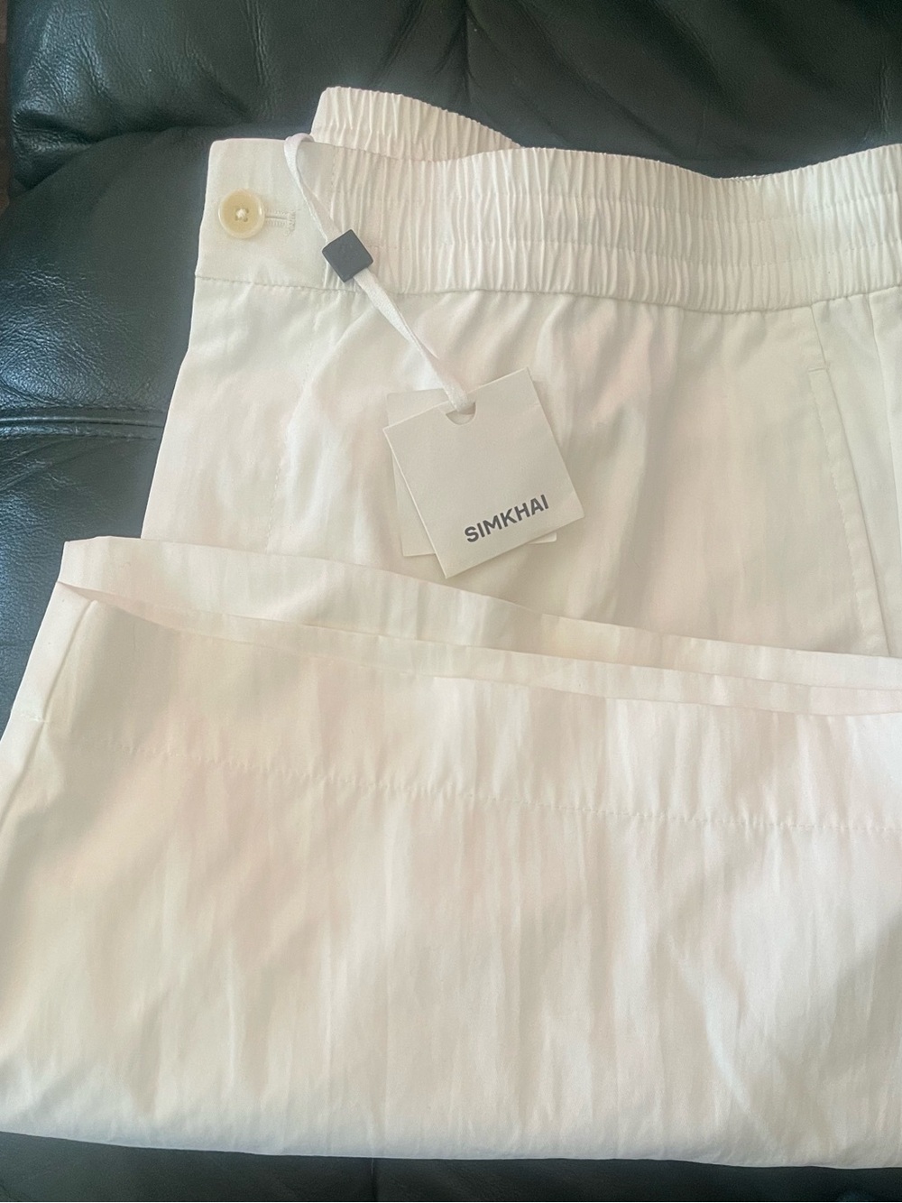 Jonathan Simkhai White High-Waist Elastic Men’s Shorts